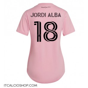 Inter Miami Jordi Alba #18 Prima Maglia Femmina 2023-24 Manica Corta